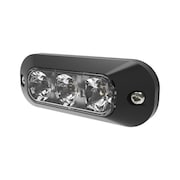 ECCO SAFETY GROUP DIRECTIONAL, 6 LED, SURFACE MOUNT, SPLIT COLOR, 12-24VDC, AMBER/WHITE ED3705AC